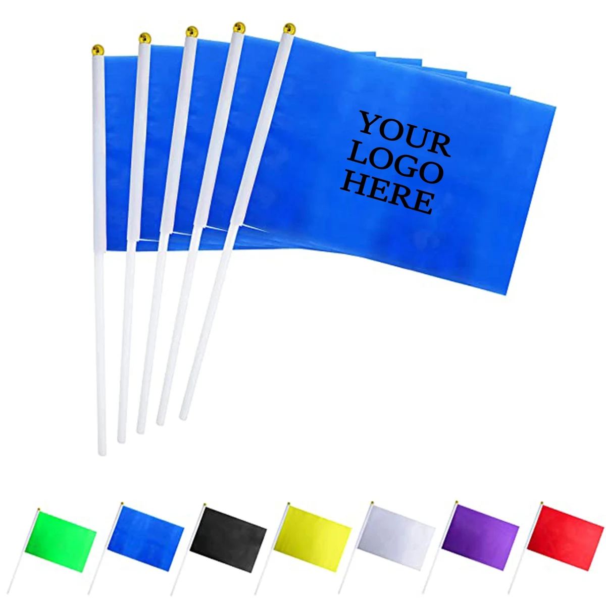 MOQ 50PCS Full Color 5"*8" Stick Flag 1