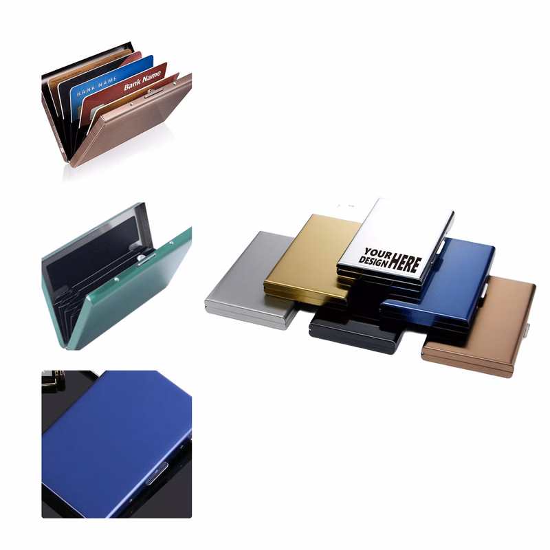 MOQ 50 Stainless Steel Blocking Card Holder