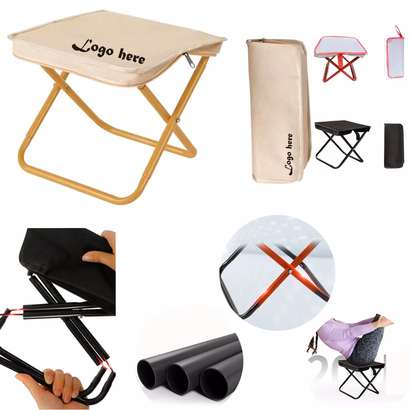 Zipper Pouch Outdoor Folding Stool Customizable
