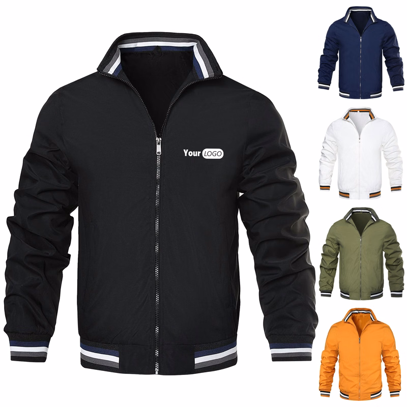 Polyester Solid Color Jacket Sports Jacket