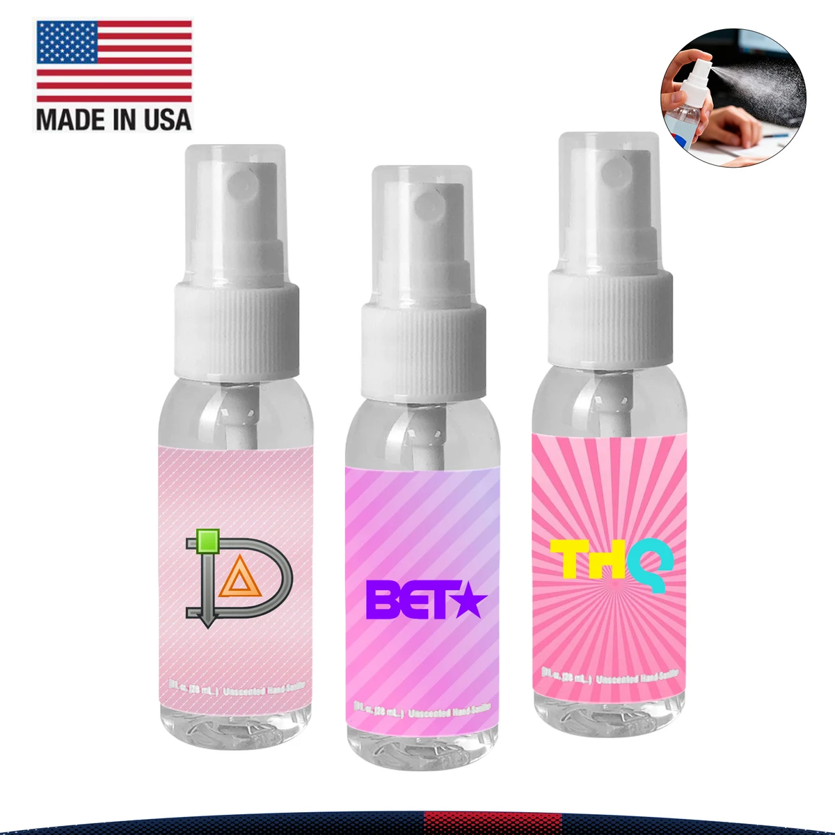 1 oz. Ryelle Bullet Sanitizer Spray 1