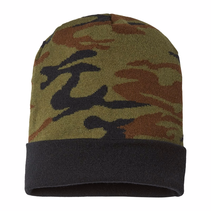USA-Made Camo Cuffed Beanie - RKC12