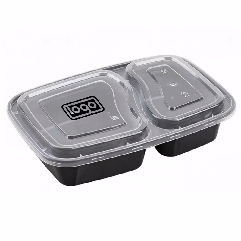 Disposable 2-Compartment Bento Box