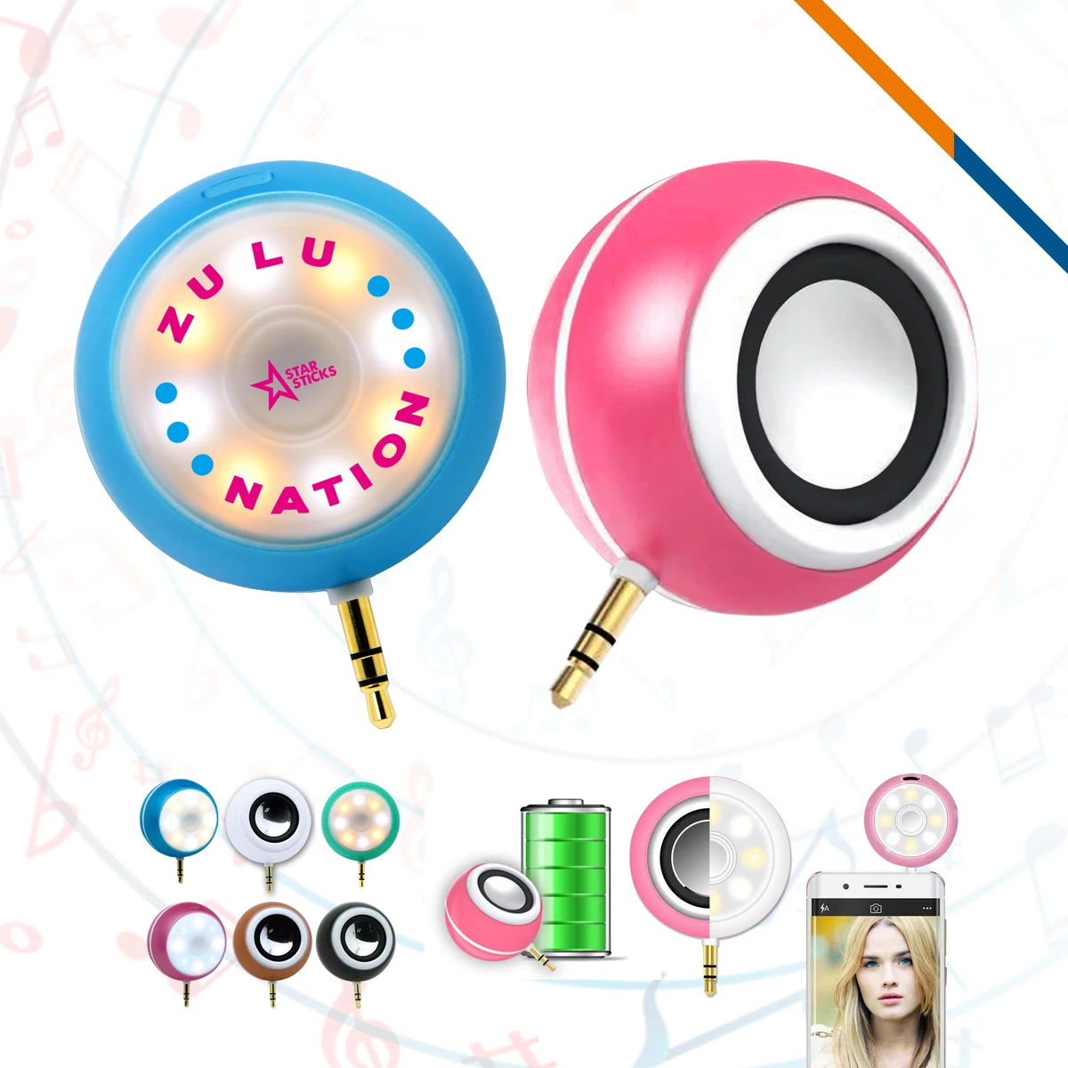 Selfie Flash Light Speaker 1