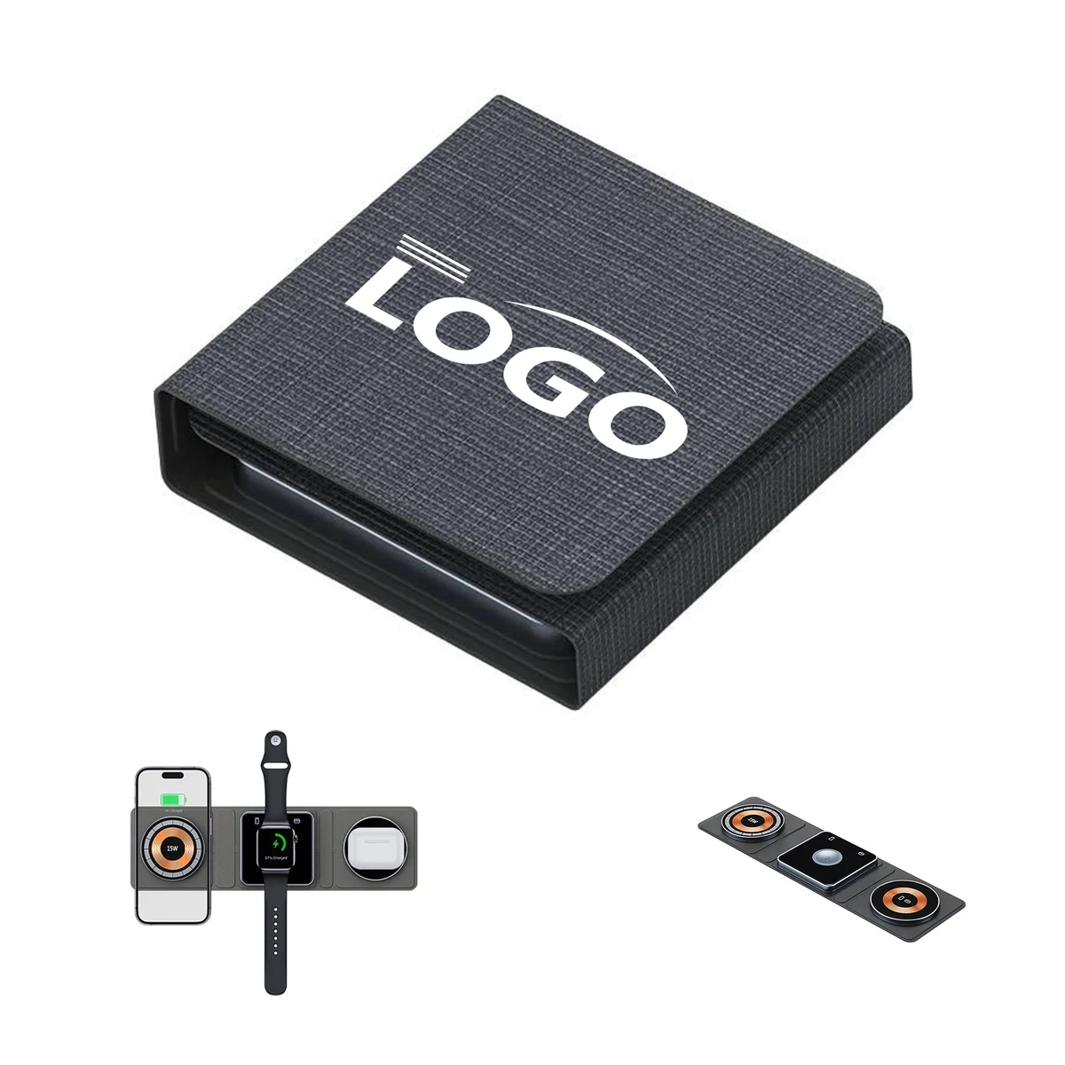 Foldable Magnetic 3-in-1 Wireless Charger, 15W Fast Charging 1