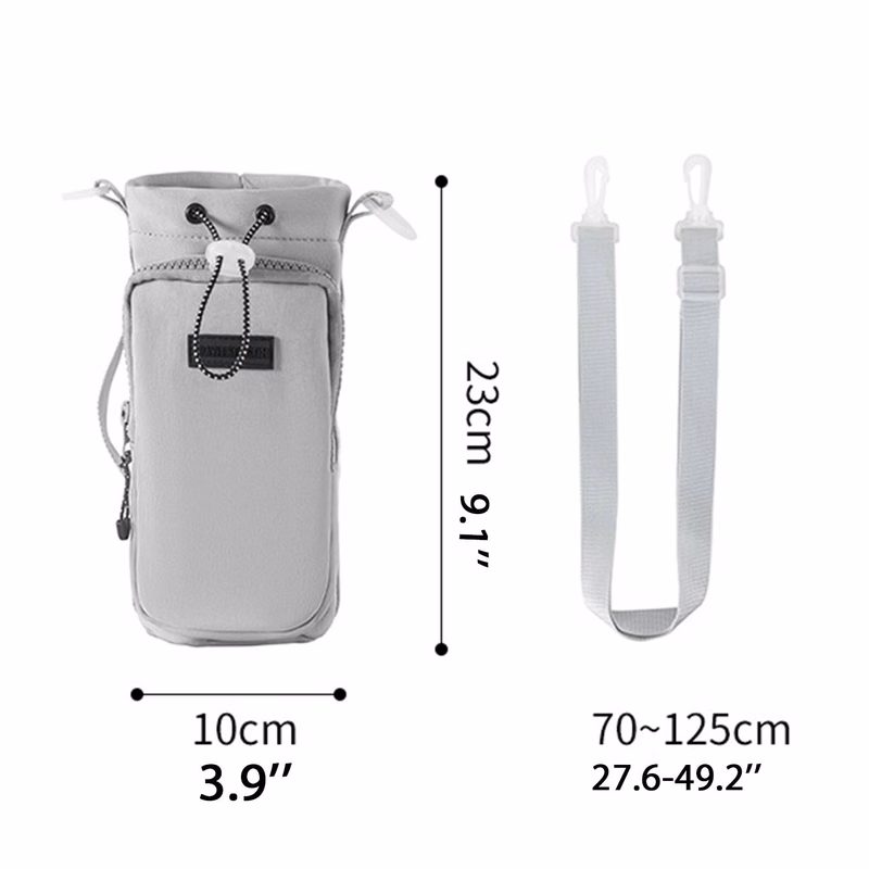 Water Bottle Carrier Pouch w/ Phone Pocket