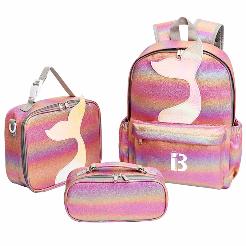 PU Mermaid Backpack Set For Kid
