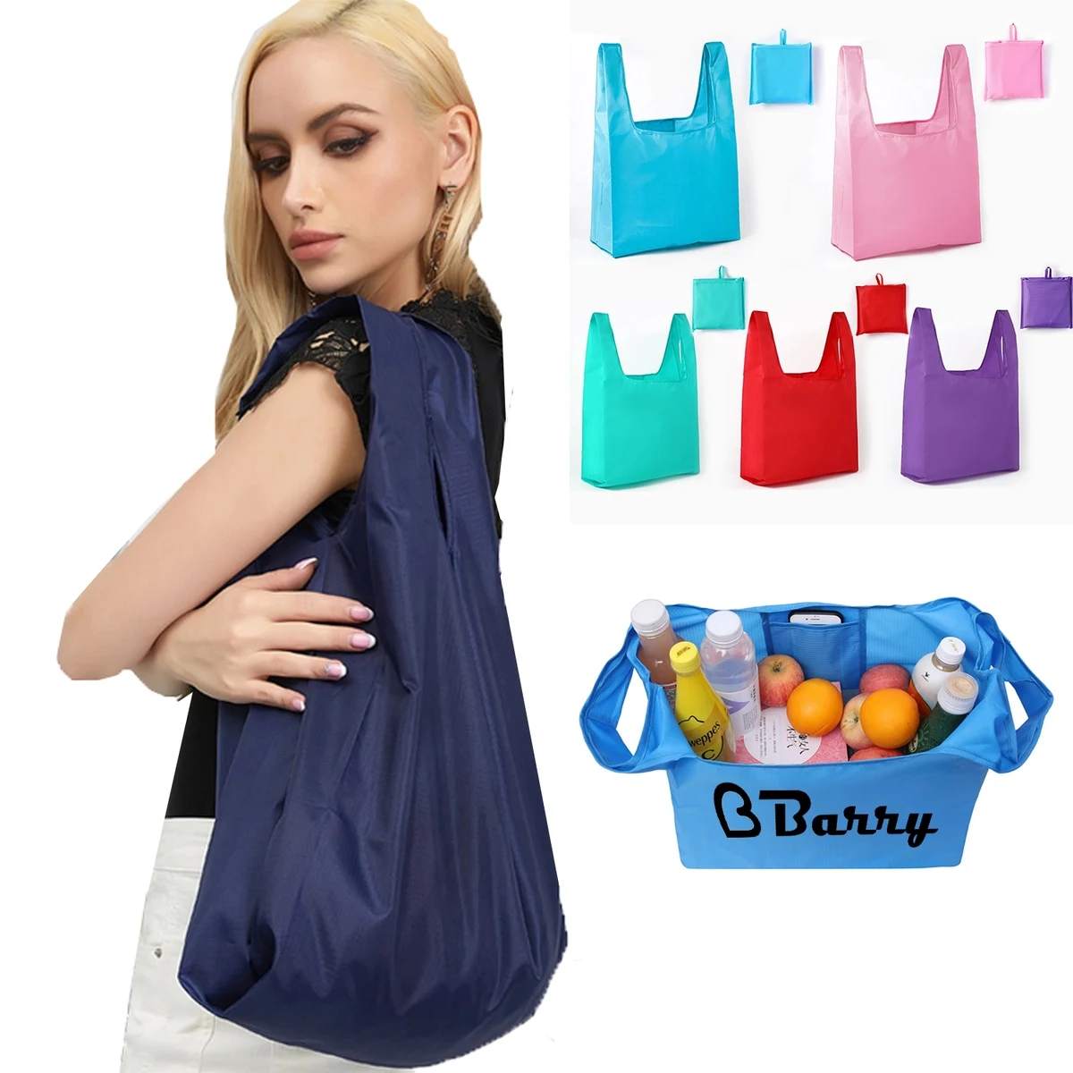 Foldable Polyester Cloth Shopping Bag 1