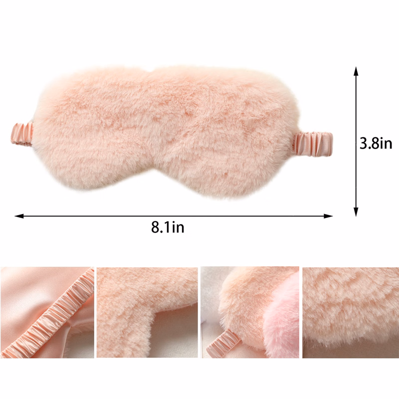 Rabbit Hair Blackout Sleep Mask