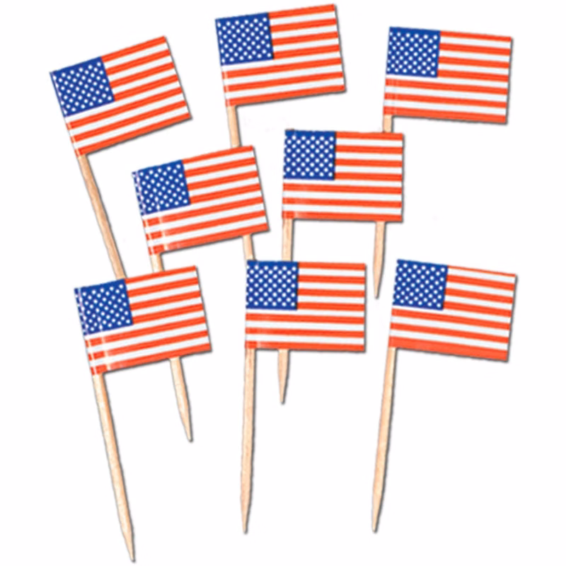 US Flag Picks - 50 Pack