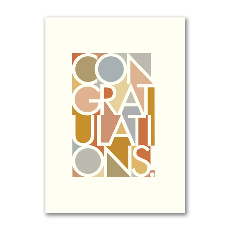 Congratulations Block Card 1