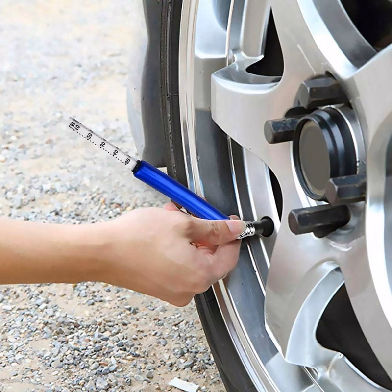 Mini Promotional Tire Pressure Gauge Keychain