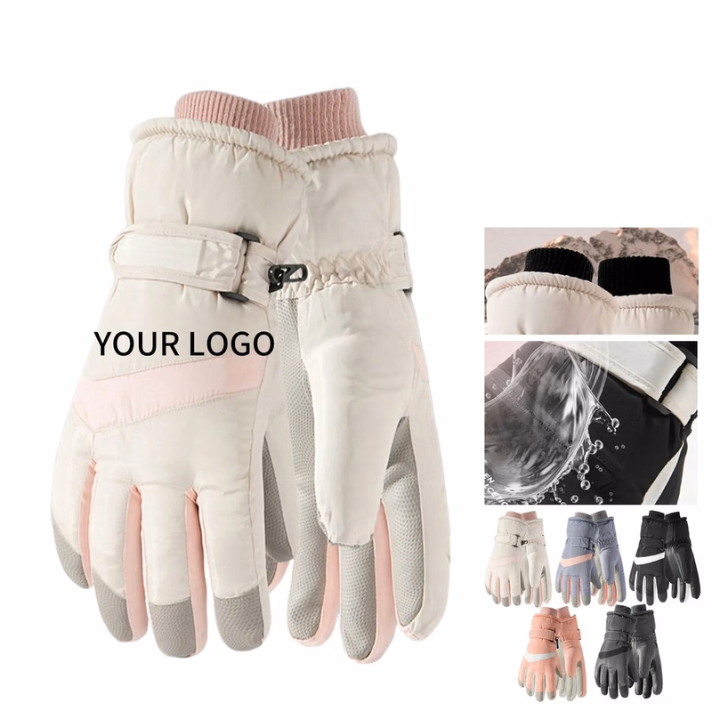 Winter Ski Gloves With Waterproof Protection