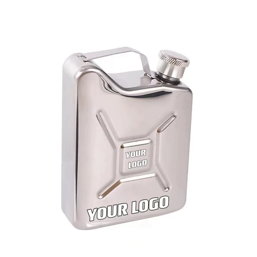 5 oz Oil Drum Shape Stainless Steel Leakproof Liquor Flask 1