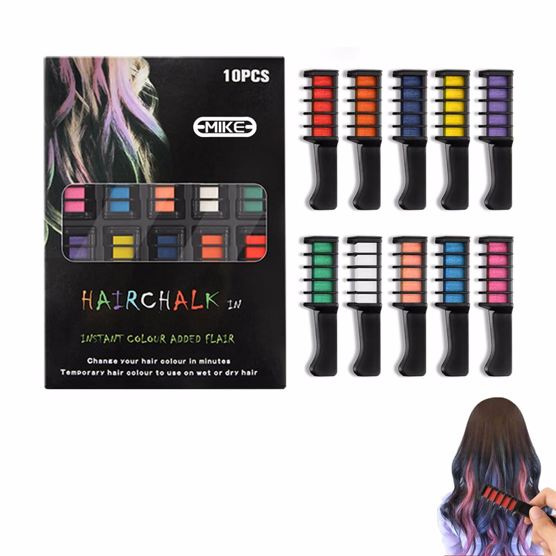 one-time 10-color hair dye stick
