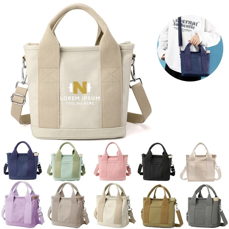 Canvas Crossbody Shoulder Tote Bag 1