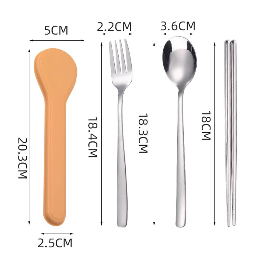 Portable Silverware Lunch Cutlery Set 1