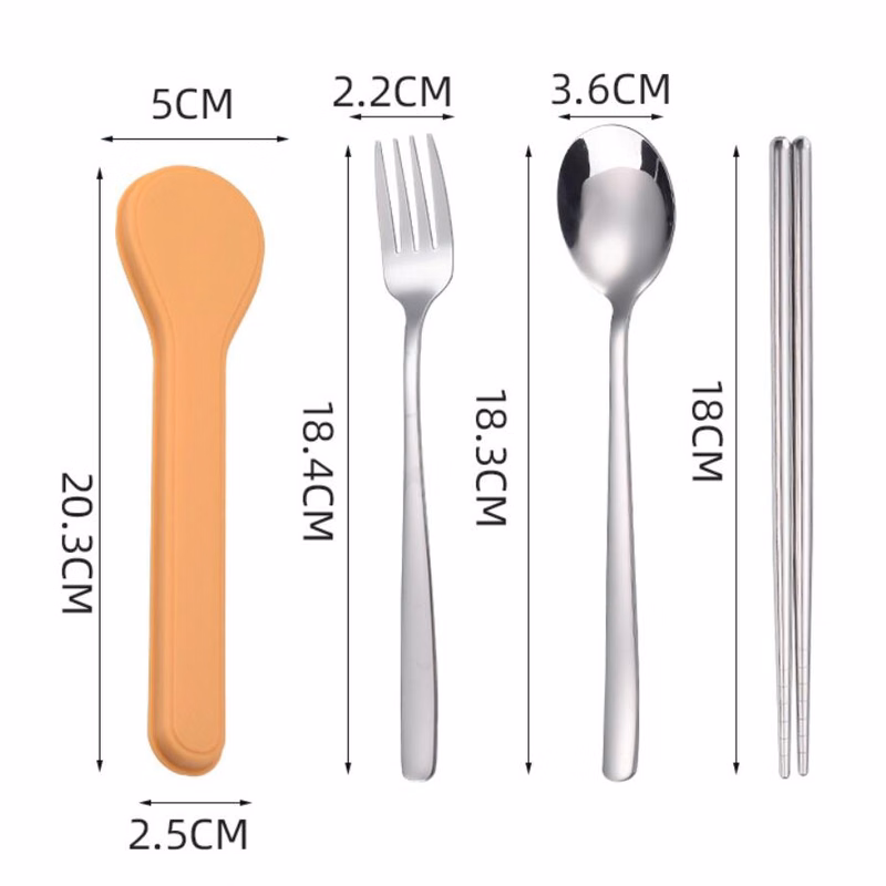 Portable Silverware Lunch Cutlery Set