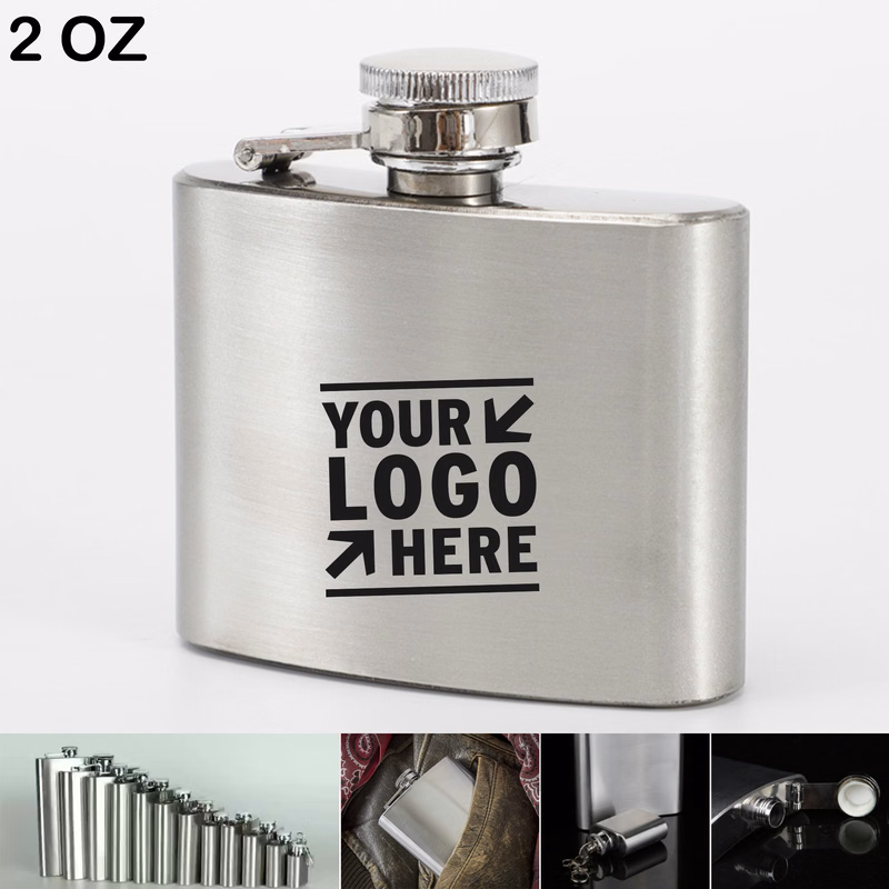 2oz 56ml Stainless Steel Hip Flask