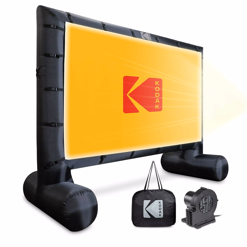 KODAK Inflatable Outdoor Projector Screen | 14.5 Feet, Blow-Up Screen for Movies, TV, Sports Game...