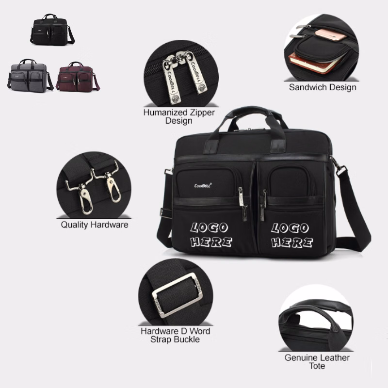 Multi-function Messenger Laptop Business Bag