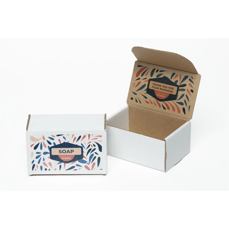 Full Color White Display Mailer Box w/2 Sided Imprint (6" x 4" x 3") 1