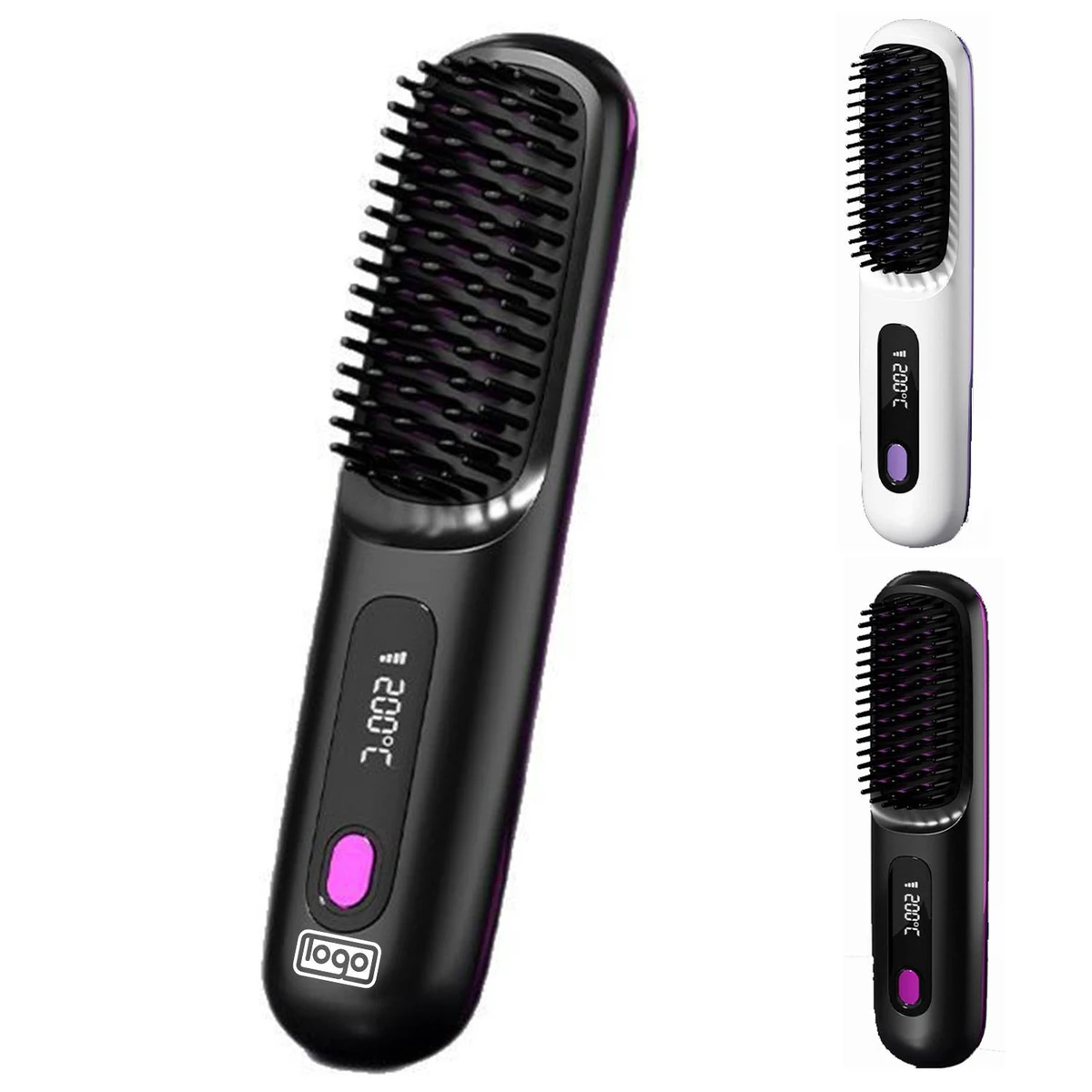 Cordless Portable Hair Straightening Brush 1