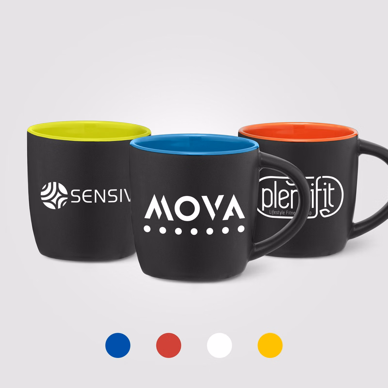 Zanzibar Ceramic ColorPop Black Mug – 12 oz.
