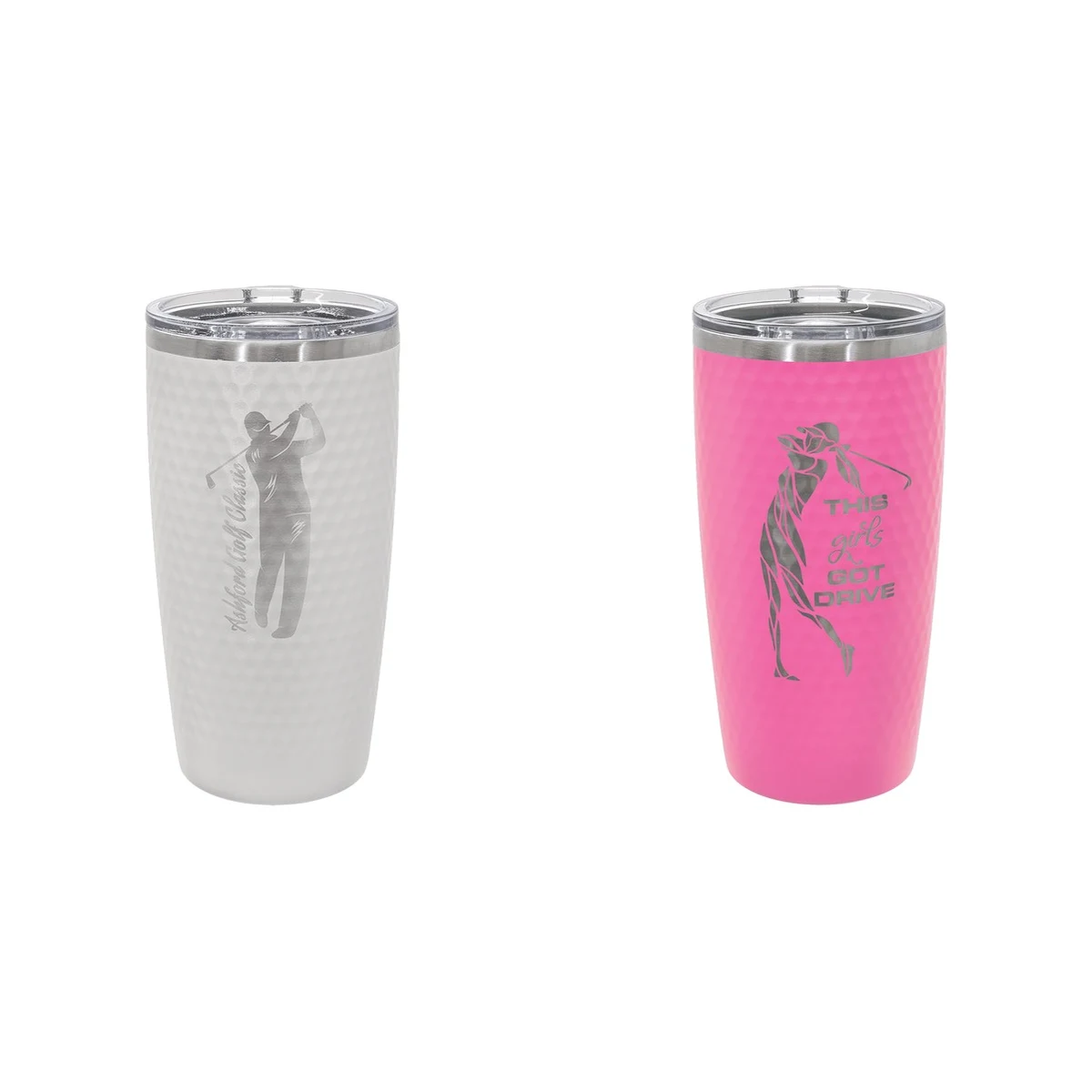 Polar Camel 20 oz Golf Tumbler Full Dimples and Slider Lid 1