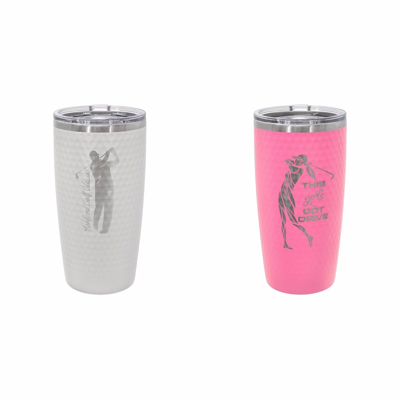 Polar Camel 20 oz Golf Tumbler Full Dimples and Slider Lid