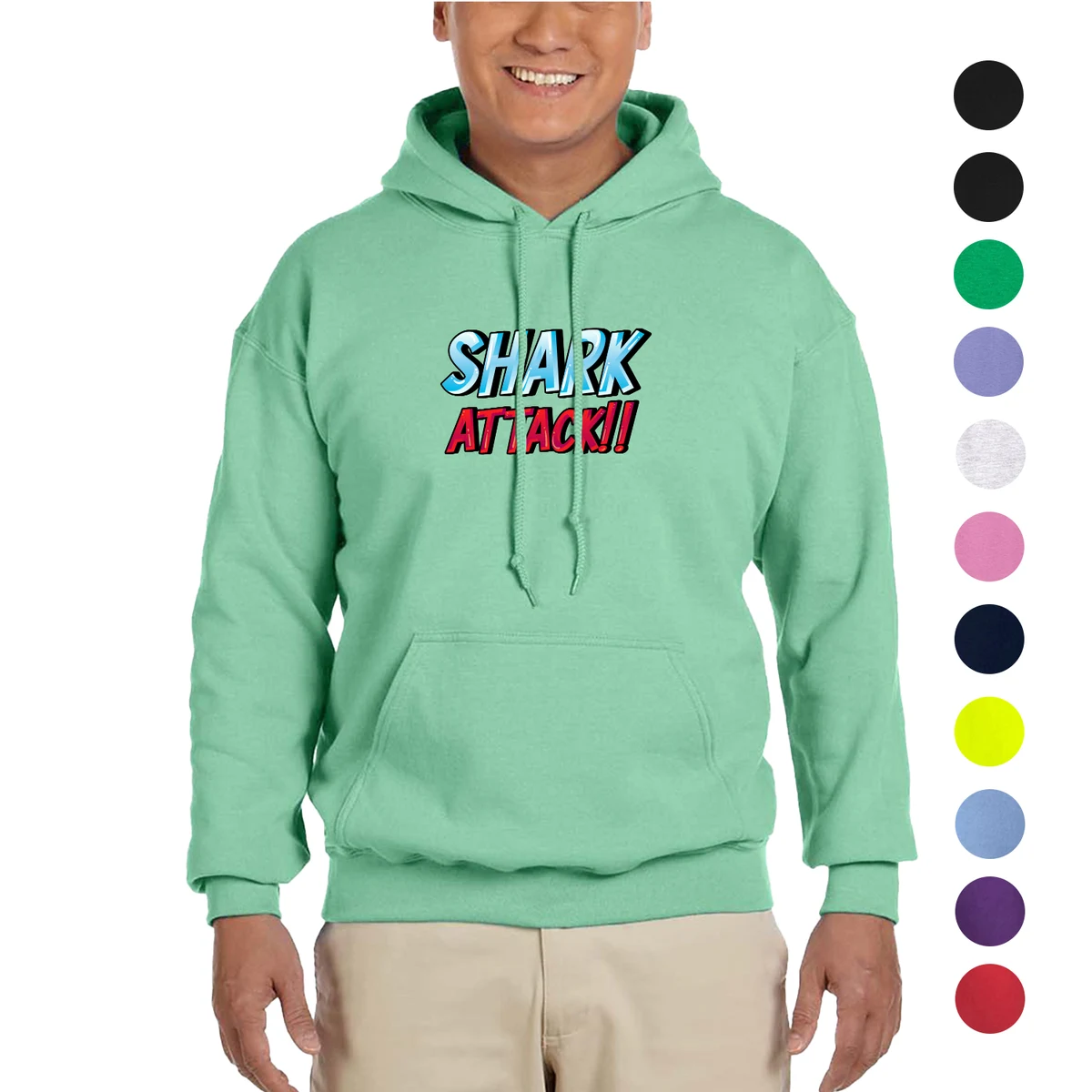 Classic Winter Pullover Hooded Sweatshirt 7.75 oz w/ Pocket 1