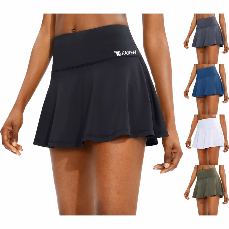 High Waist Yoga Breathable Stretch Tennis Skirt