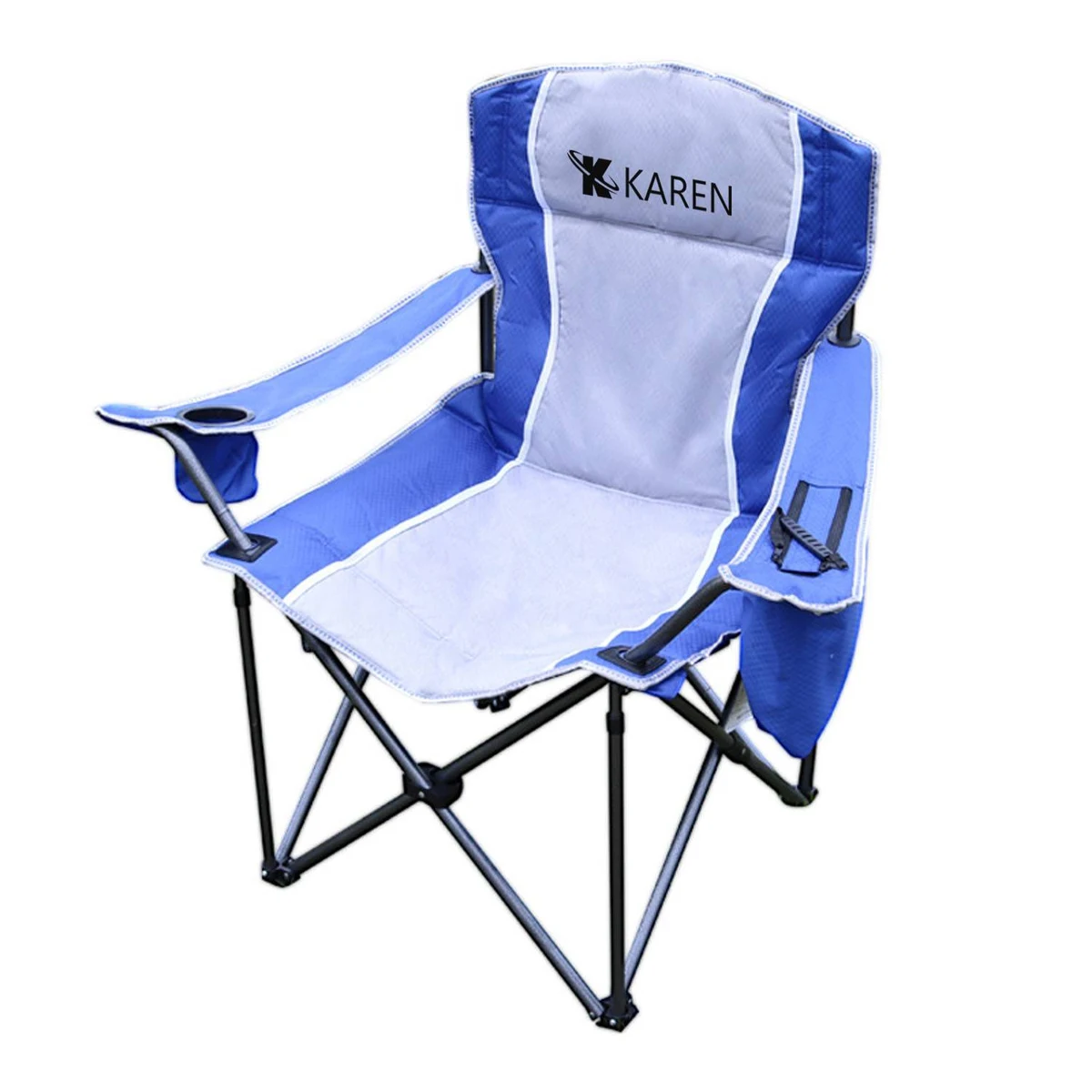 Portable Oxford Camping Folding Chair w/ Cup Holder 1