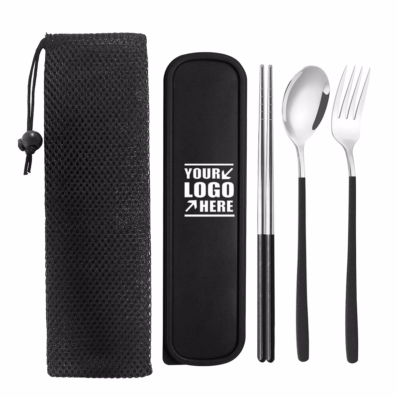 Portable Travel Utensils Set with Case