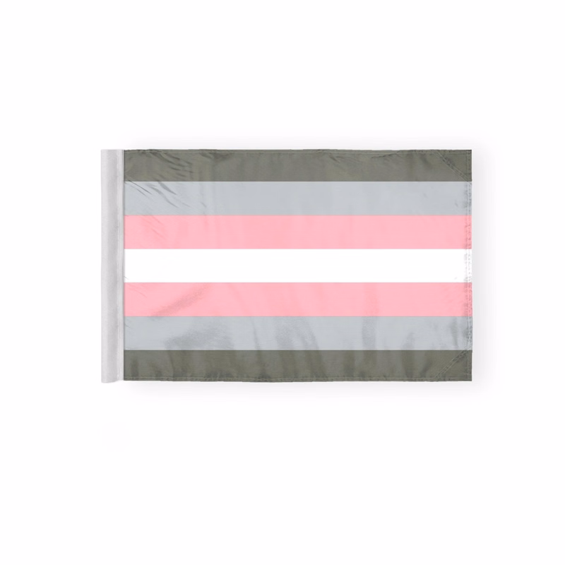 6''x9'' 2ply wPoly Demigirl Motorcycle Flag
