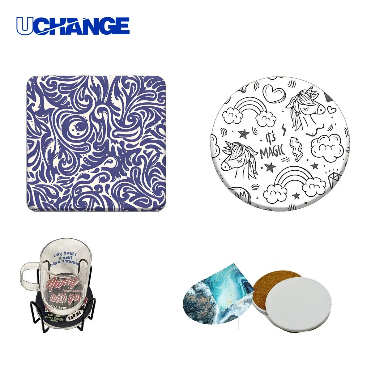 Ceramic Water Absorbing Coaster Mat 1