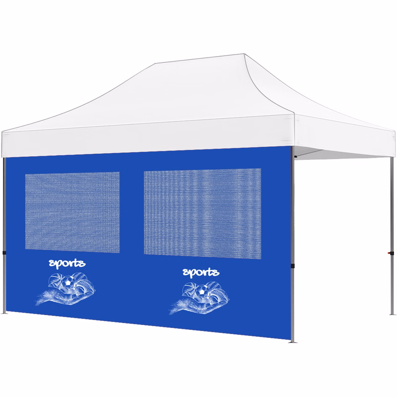 15ft Full Tent Wall Only - 1 Side Imprint w/Double Mesh Window