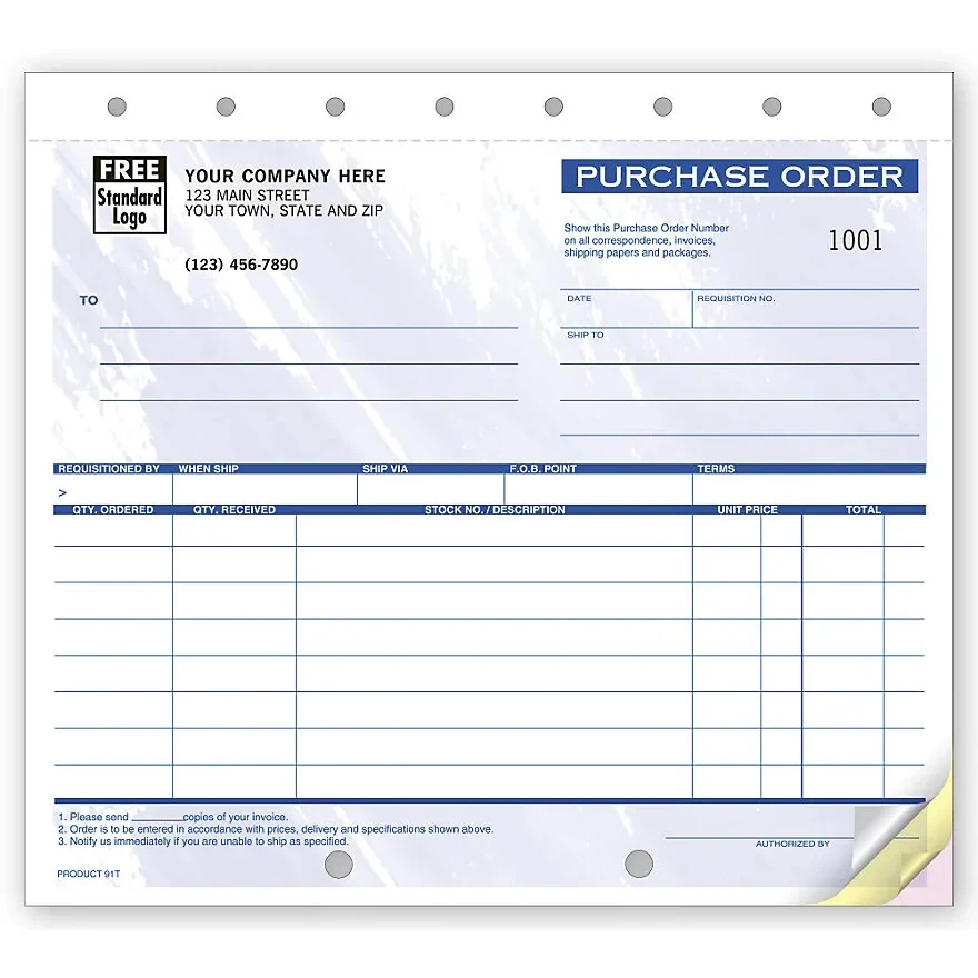 Purchase Orders, Small, Carbonless 1
