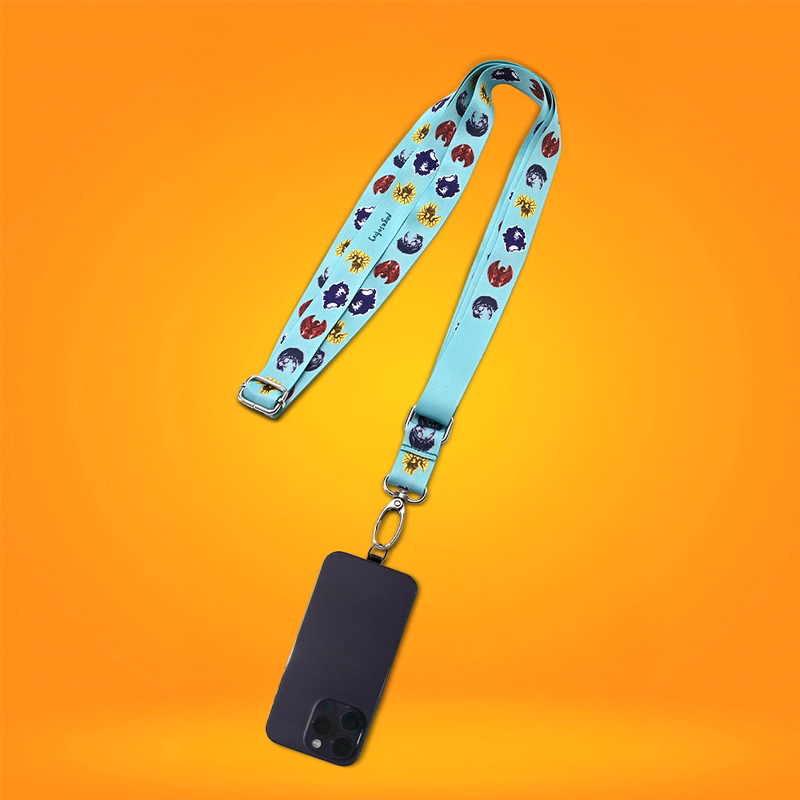 1/2" Polyester Adjustable Cell Phone Lanyard