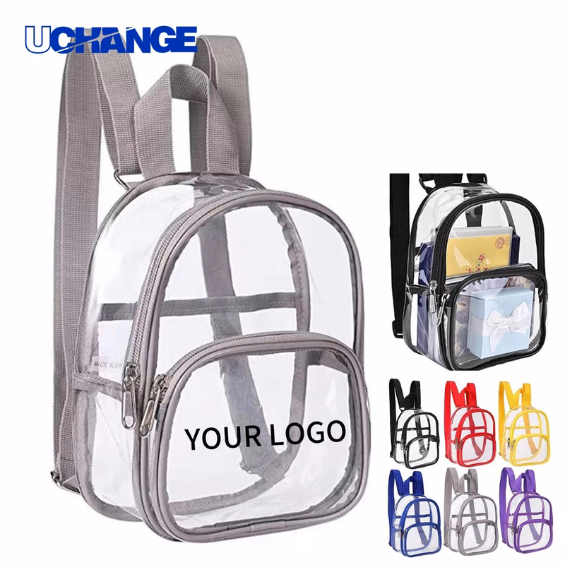 Clear PVC Mini Backpack Bag Durable for Travel