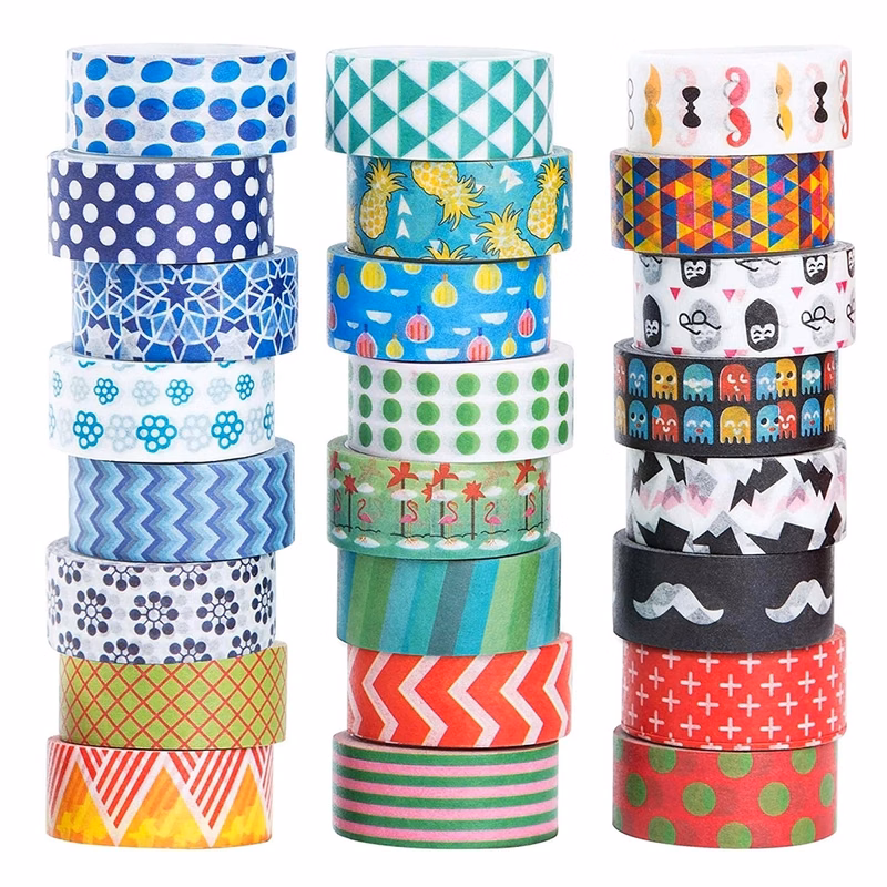 Full Color Holiday Party Decoration Stickers Washi Tape