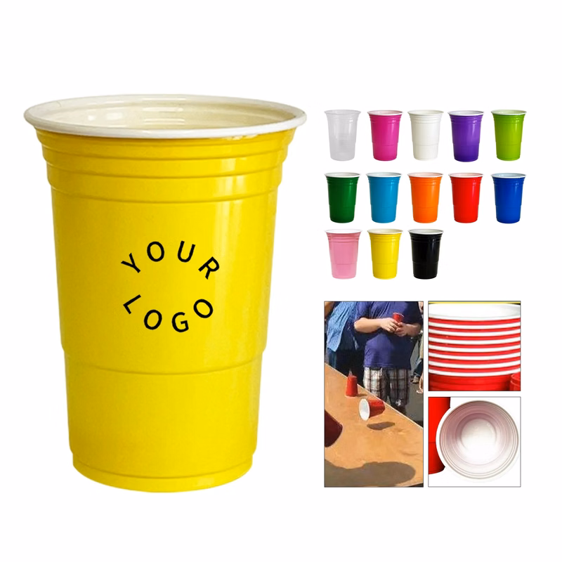 16 Oz Plastic Beer Pong Cup