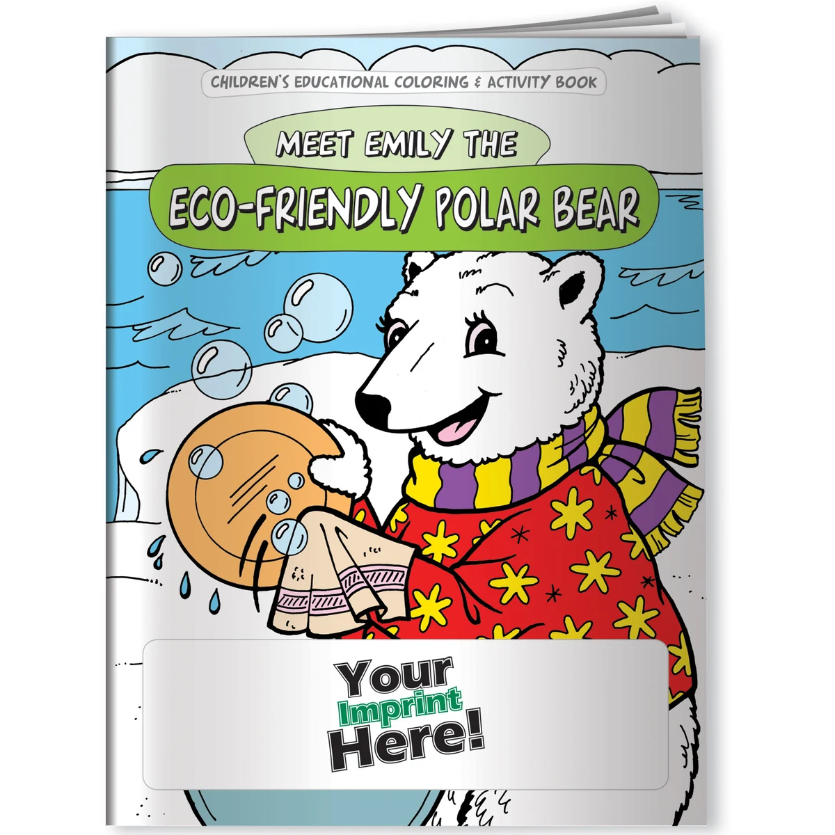 Coloring Book - Eco-Friendly Polar Bear 1