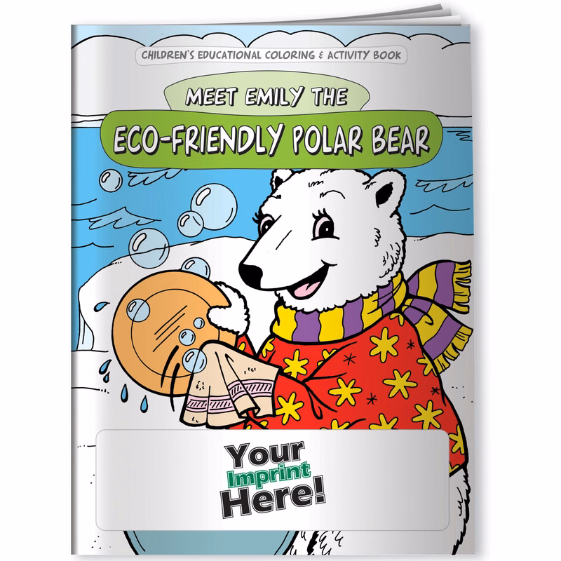 Coloring Book - Eco-Friendly Polar Bear