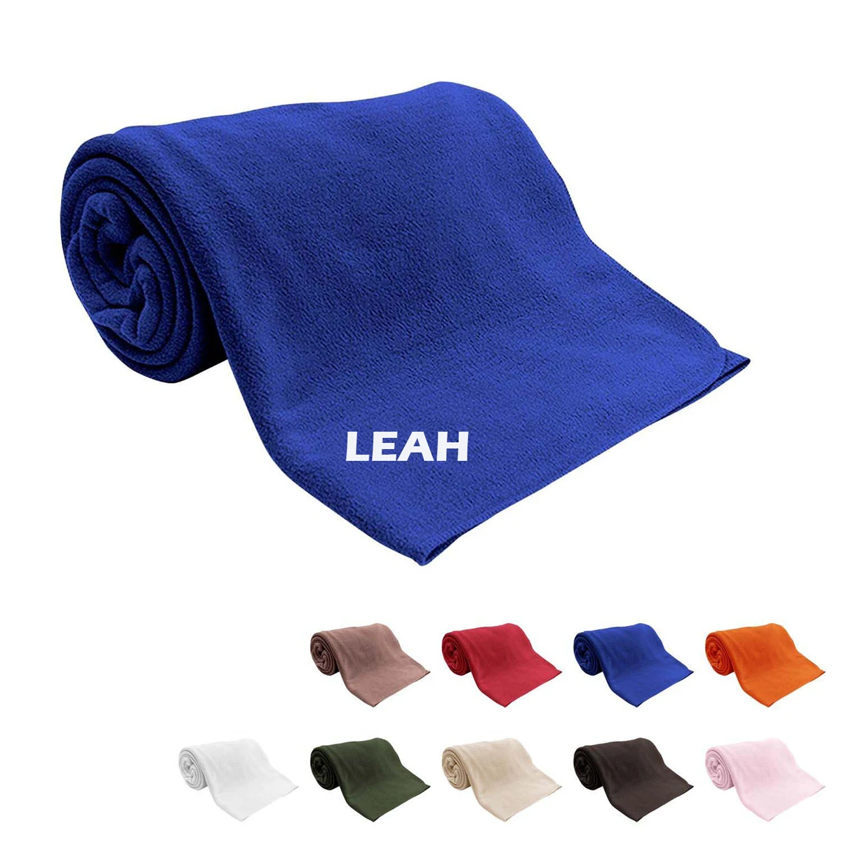Domestic Made Ultra Soft Microfleece Colored Couch Blanket 1