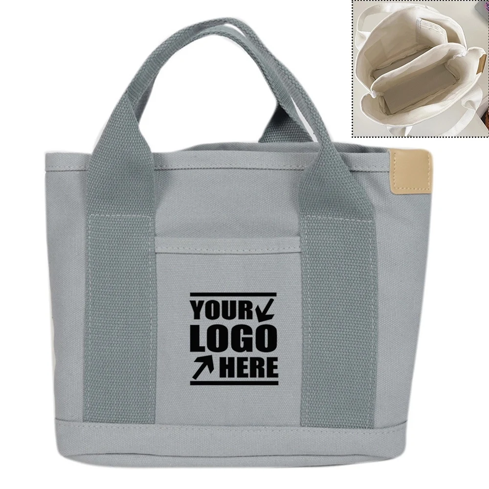Canvas Tote Handbag, custom tote bag with logo imprint 1