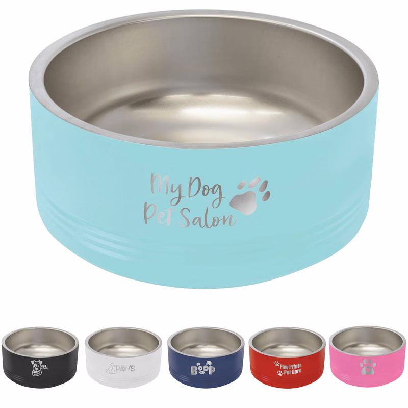 Polar Camel 32oz Black Pet Bowl