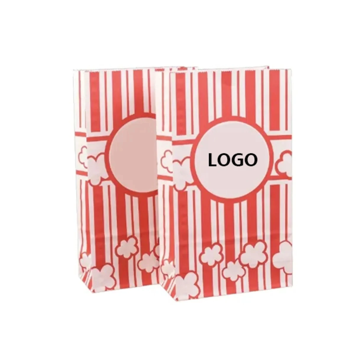 Flat Paper Bottom Popcorn Bags 1