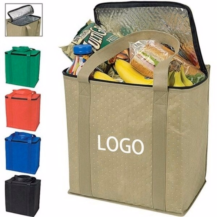 Zippered Insulated Grocery Tote