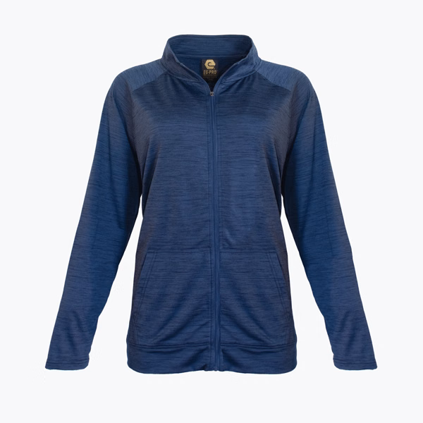#L250 / Imperial Space Dye Women's Full Zip Mock-Neck Jacket